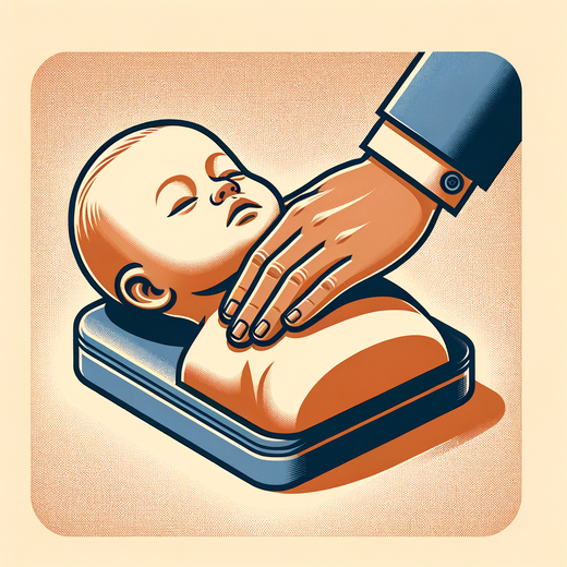 Infant CPR: one-hand method, 2025 AHA guideline